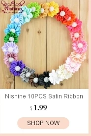 NISHINE 1 ярд 18 цветов шифон 3D кружевные цветы 6 лепестков цветок для ручной работы Детская повязка на голову Diy аксессуары для одежды и волос