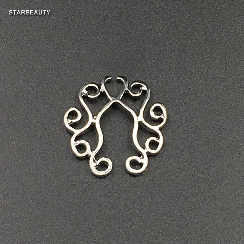 2 pcs/lot Sexy Golden Nipple Piercing Non Pierced Clip On Fake Ring Body Jewelry Shield Cover Clamps Adult Adjustable | Украшения и