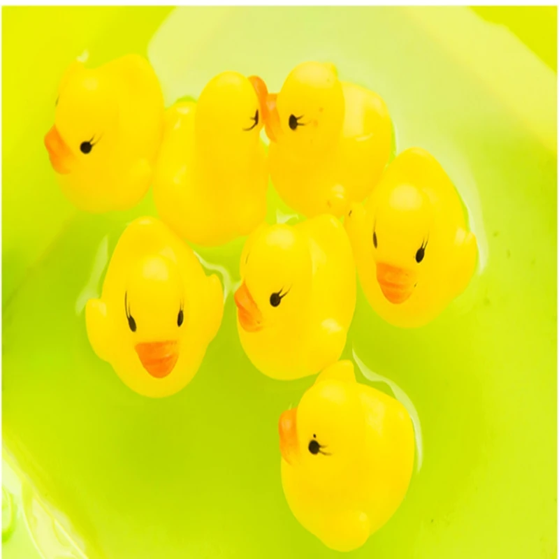 2 шт. детские резиновые купальня игрушка утка уток играют дети Ванна уточка