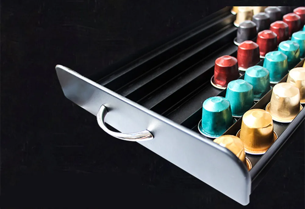 С фильтром для кофемашины Nespresso ящик Вт, 30 Вт, 40/60 капсул Nespresso Кофе Pod подставка держатель Кухня металла полки организации ящик