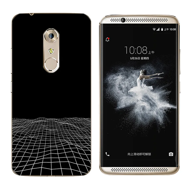 5.2 inch for ZTE Axon 7 Mini Back Clear Cover Soft Silicone Botanic Printing Phone Cases 7Mini Fundas Capa Shell |