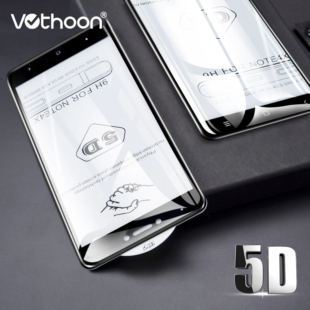 VOTHOON 5D полное покрытие закаленное Стекло для Xiaomi Redmi Note 4X Экран протектор