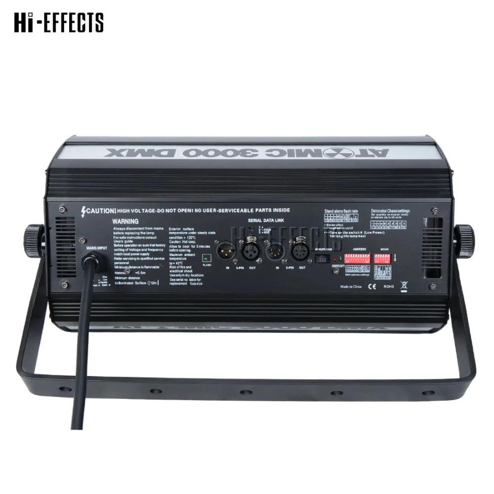 Супер яркий DMX Atomic 3000 Вт стробоскопический светильник длинный рабочий