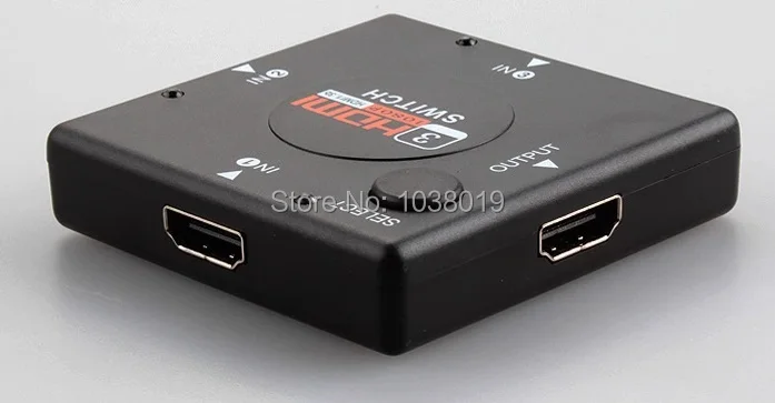 Мини 3 порта квадратный HDMI переключатель сплиттер порт для HDTV 1080P Vedio Drop
