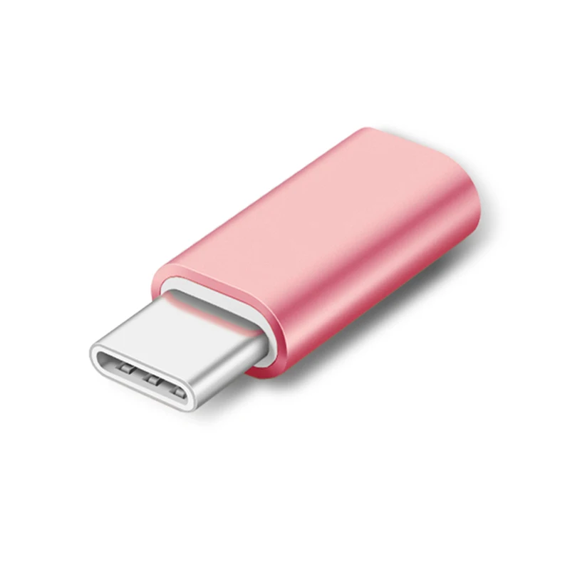 rose gold Usb-адаптер с микро USB OTG Тип Кабеля C конвертер для Macbook samsung Galaxy S8 S9 для huawei p20 pro p10 адаптер для использования на ходу - Цвет: rose gold