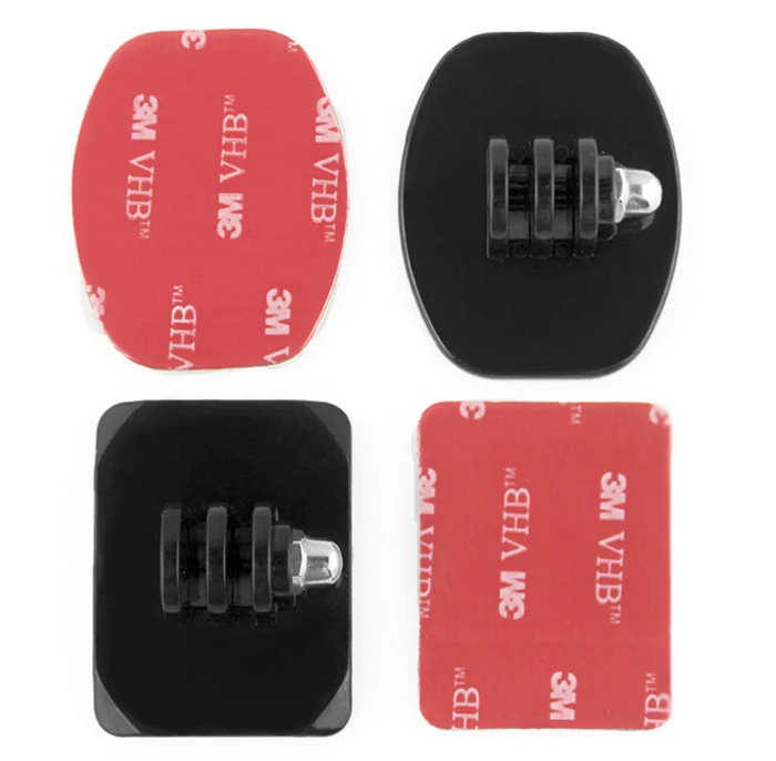 Новый дизайн плоское крепление + Изогнутое 3M наклейки на шлем адаптер для Gopro Hero 6 5