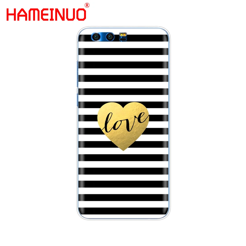 Pink Stripes With Heart lips Cover phone Case for Huawei Honor 10 V10 4A 5A 6A 7A 6C 6X 7X 8 9 LITE | Мобильные телефоны и