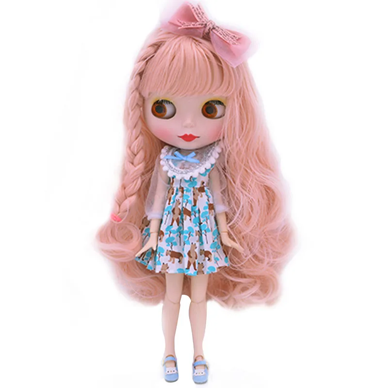 Blyth BJD кукла, Blyth кукольные телесного цвета по индивидуальному заказу Кофе куклы может изменить макияж и платье, 12 дюймов мяч шарнирные № 3