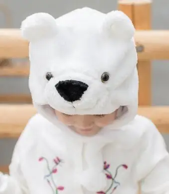bear 1 шт. Детская плюшевая шляпа лес джунгли животные, тигр, Лев, обезьяна жираф слон кенгуру Волк Кепка с пандой детский сад ролевая игрушка - Цвет: bear