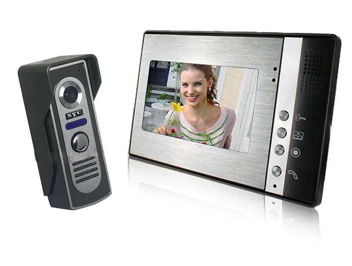 

7 Inch Video Door Phone Doorbell Intercom Kit 1-camera 1-monitor Night Vision