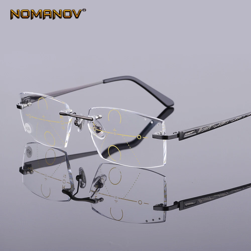 2019 реальный Nomanov = прогрессивные Мультифокальные очки для чтения без оправы