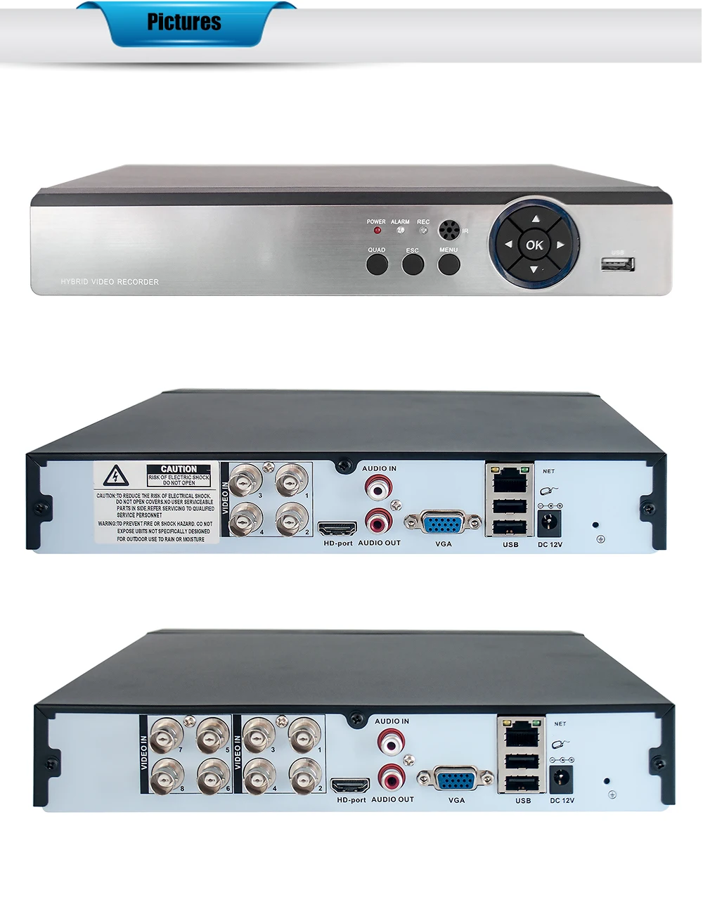 5 м 5MP AHD DVR 5in1 Full D1 H.265 HDMI система безопасности CCTV 4CH 8CH 16CH 32CH канал NVR Гибридный H