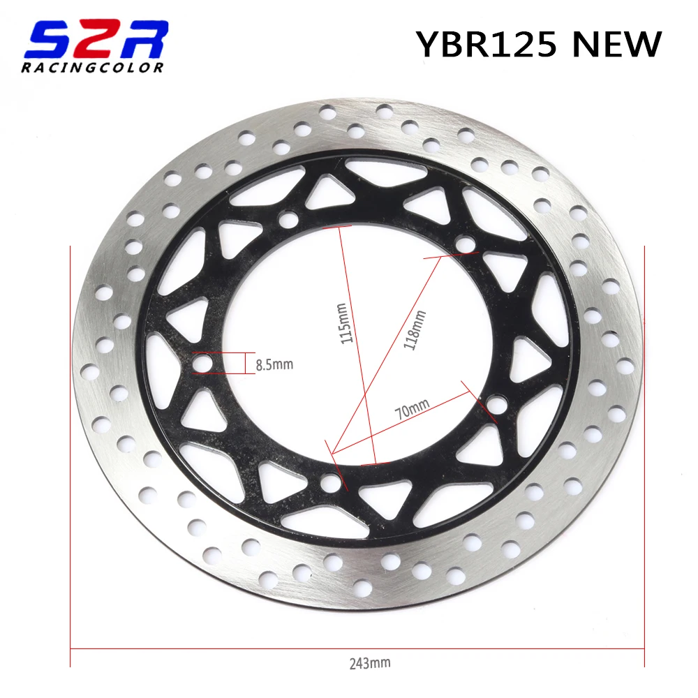 Передний тормозной диск S2R для мотоцикла Yamaha YBR125 YBR YB 125 150 старый 2002 - 2006 06 Новый 2007