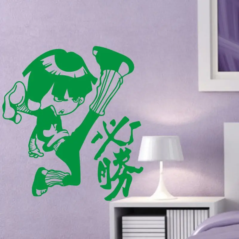 CHM-DCTAL una pieza Rock Lee calcomania japonesa de dibujos animados etiqueta la pared vinilo decoracion | Дом и сад