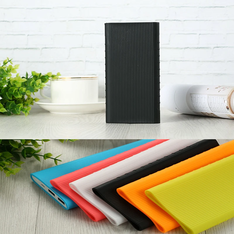 Силиконовый чехол для Xiaomi power Bank 2 10000 mAh грязеотталкивающий защитный чехол для power bank модель PLM09ZM чехол