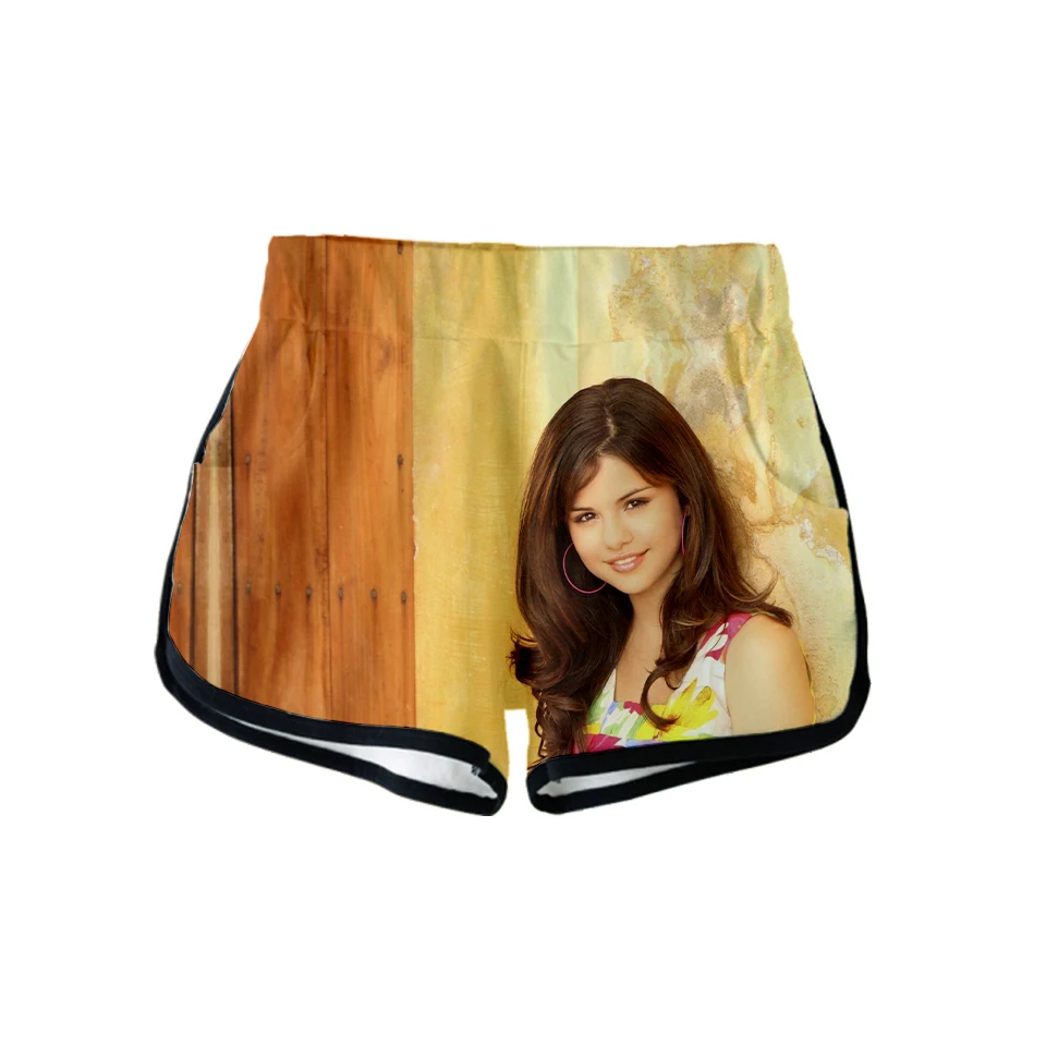 Selena Gomez 3D Printed Women Shorts Fashion Streetwear 2019 New Arrival Hot Sale Girls Casual Summer Wear | Женская одежда