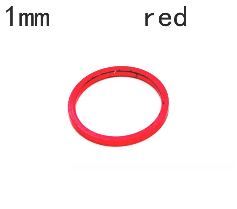 5pcs red 1mm 5 шт., сплав, велосипедная цепь, болты, прокладка-разделитель 1 мм 2 мм 3 мм для велосипеда, винты на звездочку, шатун со звездами для велосипеда, запчасти - Цвет: 5pcs red 1mm