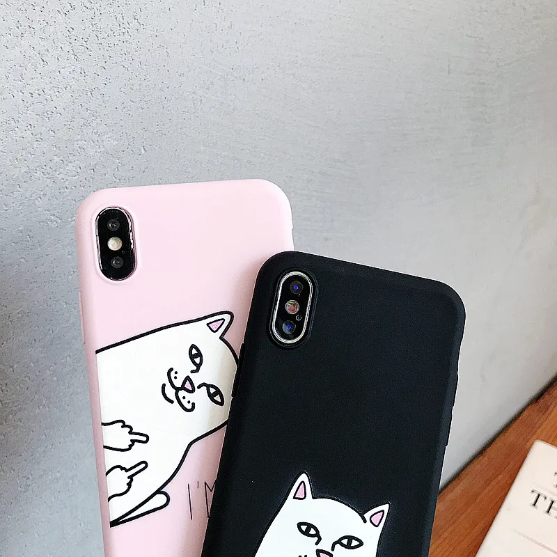 For Huawei P8 P9 P10 P20 Lite Plus P30 Pro 2017 P Smart 2019 Funny Cat Silicone Case Mate 8 9 10 20 X Cover |