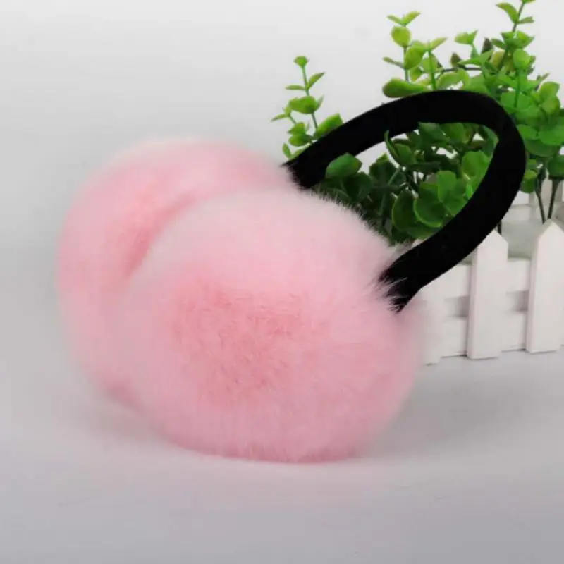 Зимние женские теплые меховые наушники с заячьими ушками для девочек|plush earmuffs|fur