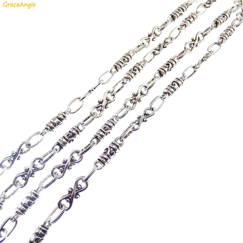 Цепочка Серебряная в античном стиле для мужчин и женщин 1 шт.|metal chain|jewelry findingcraft