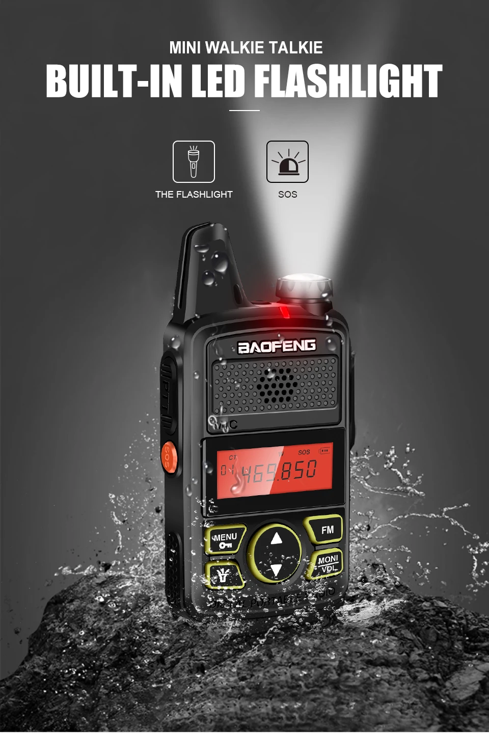 2 шт. BAOFENG BF-T1 мини-рация Radio Kids Ham радио передатчик УВЧ диапазона USB зарядное устройство Woki Toki радиоприемник HF baofeng t1