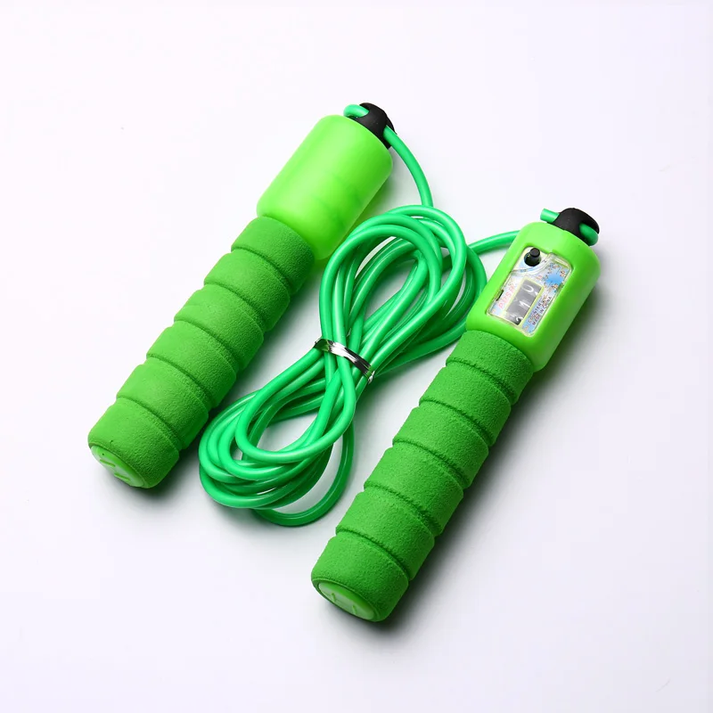 

Electric Counting Skipping Rope Sports Fitness 4 Color Adjustable Fast Speed Counting Jump Skip Rope with Counter Skipping Wire