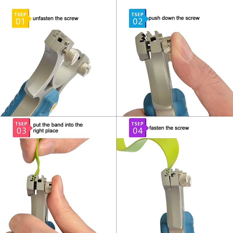 Рогатка профессиональная с 10 резиновыми лентами мощная катапульта из