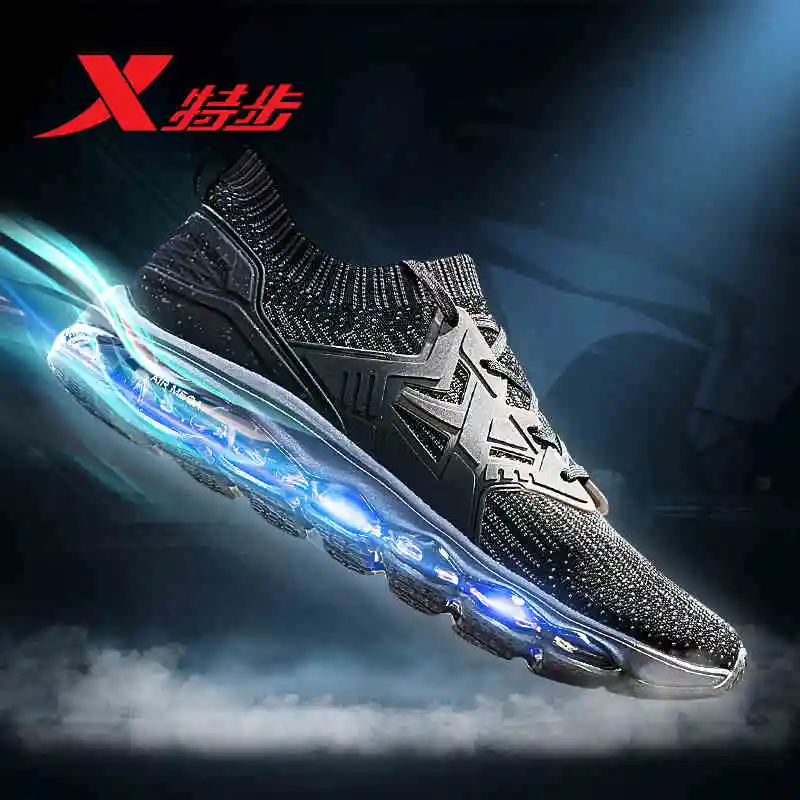 982119119528 XTEP 2018 Новый дизайн air Sole демпфирующие сетчатые кроссовки мужские для