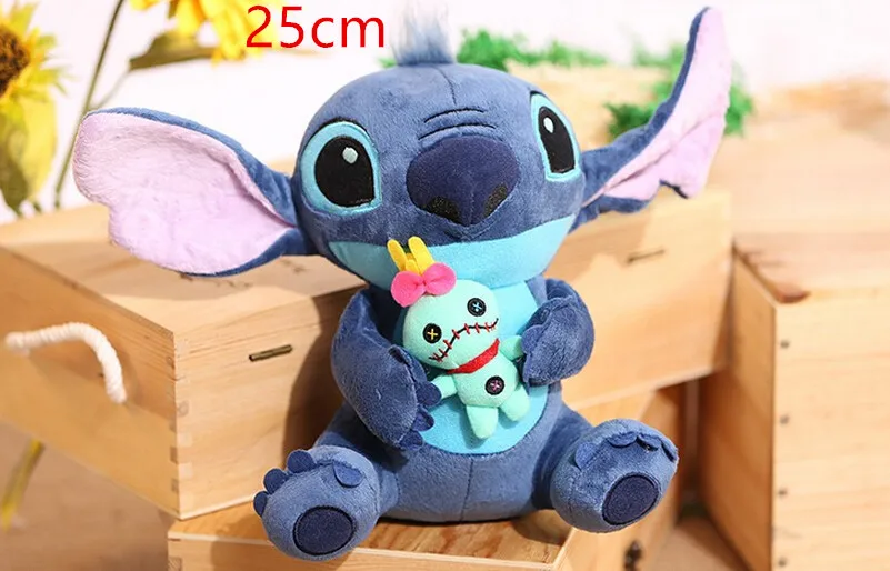 Kawaii 25 Стич плюшевая кукла Игрушка Аниме Лило и Стич Мягкая кукла милый Стич скрумп плюшевая игрушка для детей Рождественский подарок - Цвет: A