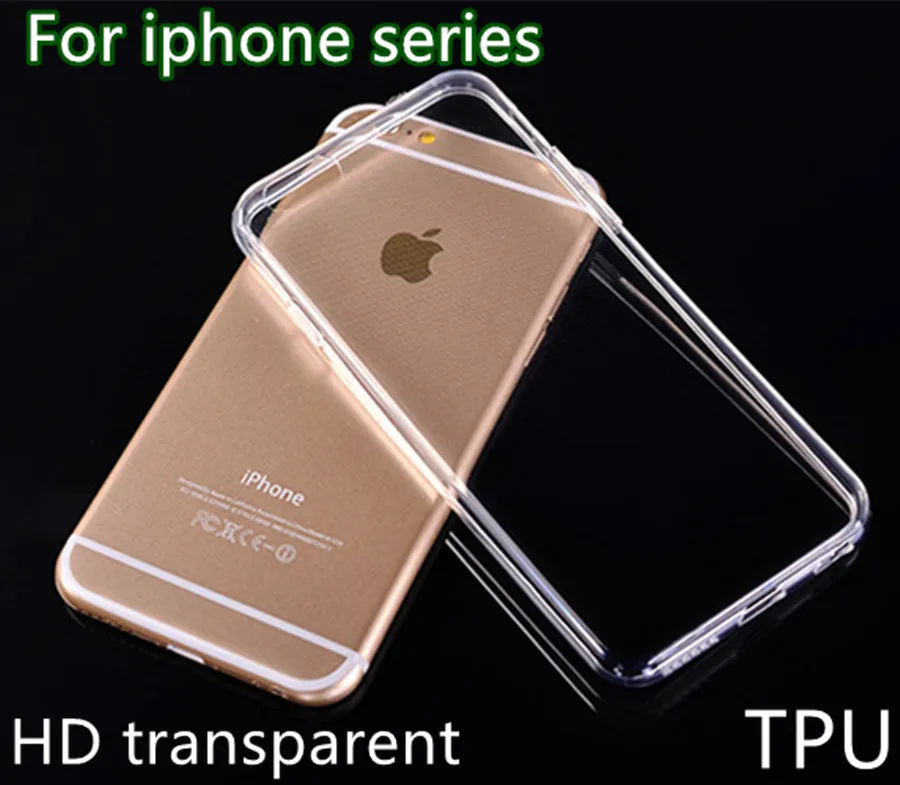 Ультратонкий Прозрачный гелевый мягкий чехол из ТПУ для iphone 7 plus 6 6s 5s 5c SE защитный