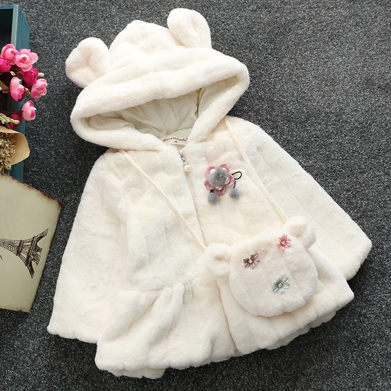 Girls Coats Wool Sweater 2018 New Autumn and Winter Jacket Kids Korean Cute Baby Princess Coat Toddler Girl |