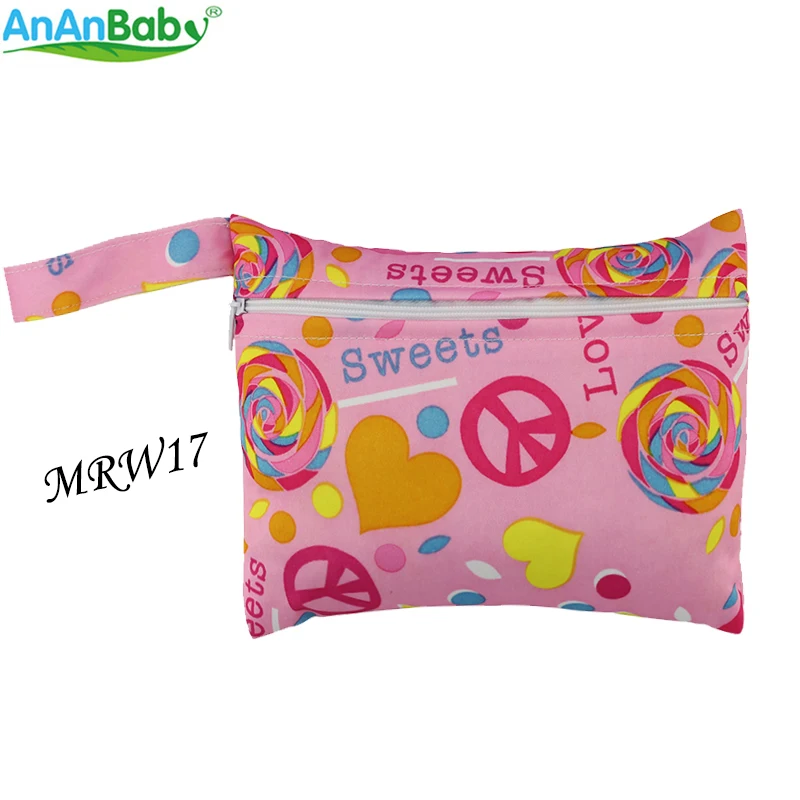 Водонепроницаемый мини-подгузник AnAnbaby 4 шт. с принтом на молнии | Мать и ребенок