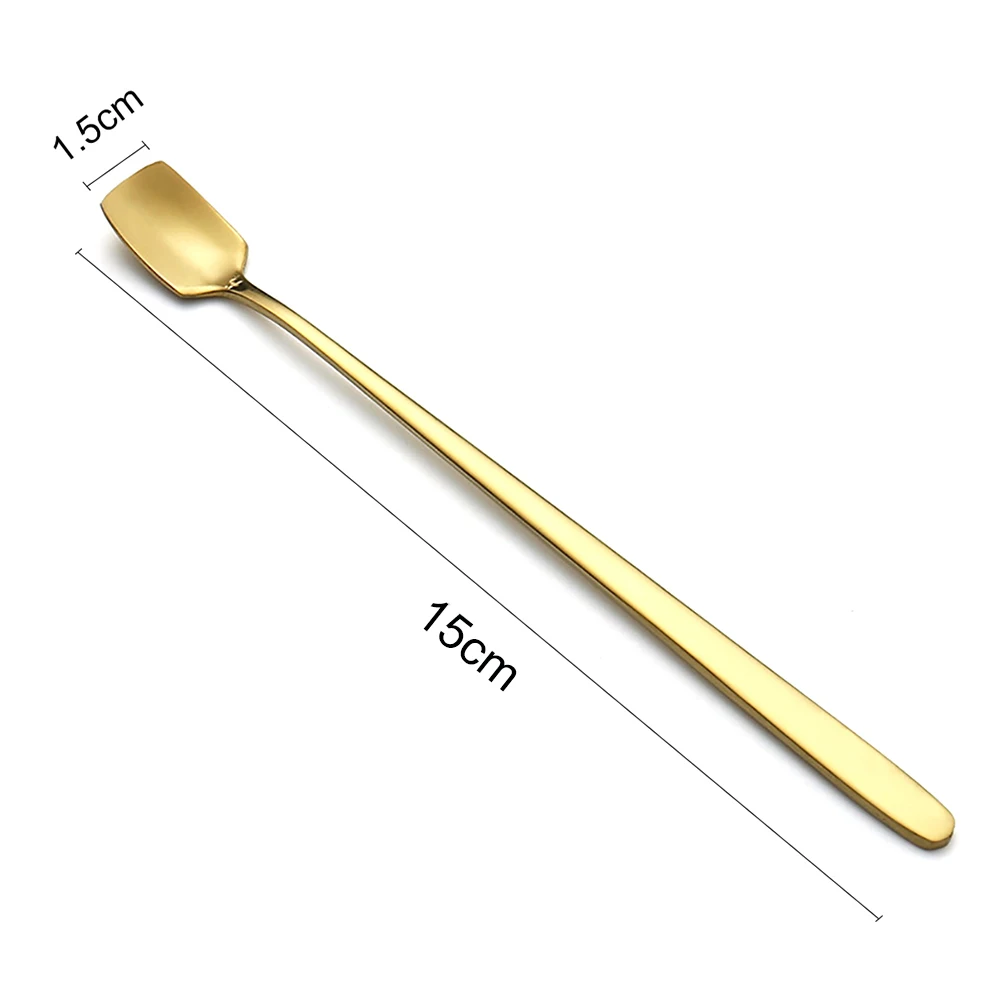 15/17cm Kitchen Spoon Stainless Steel Teaspoons Medicine Ice Cream Dessert Tea Coffee Dinner Cutlery Accessories | Дом и сад