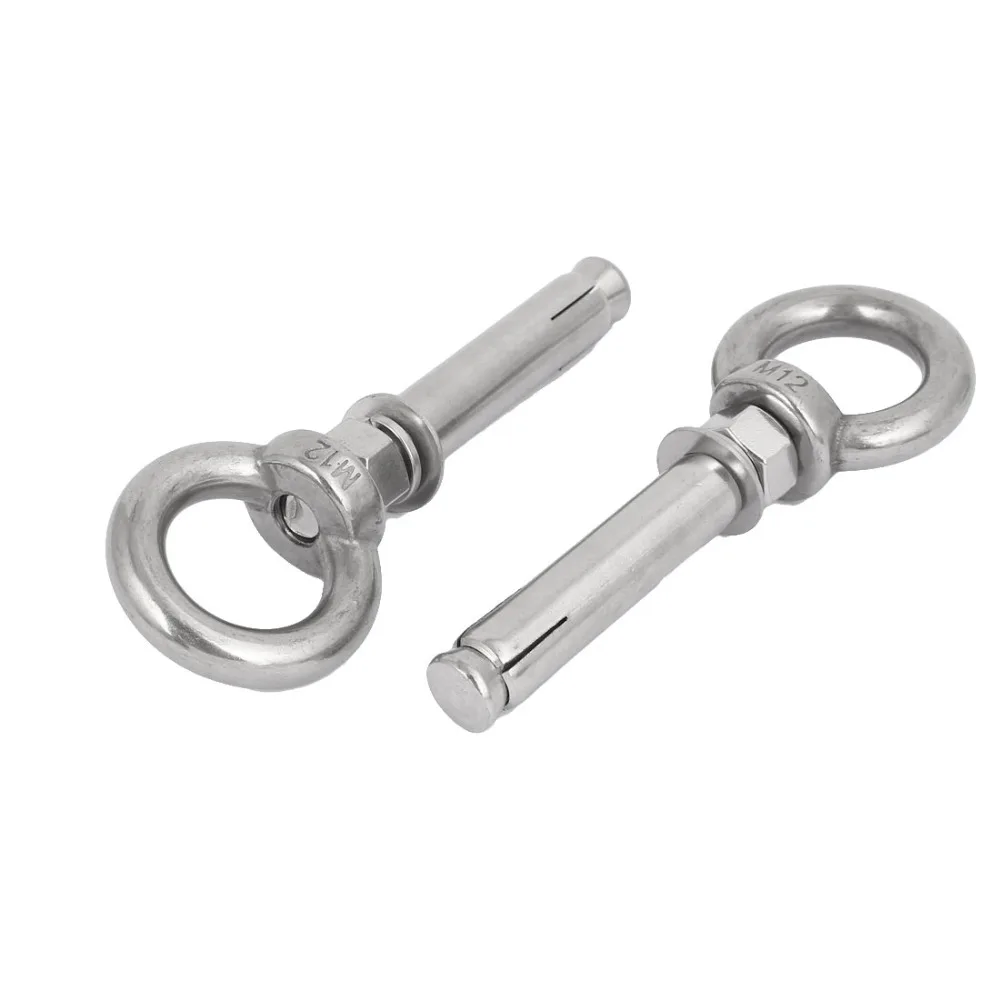 M12x100mm 304 кольцо из нержавеющей стали раздвижной болт 2 шт.|bolt screw|screw screwstainless steel screws