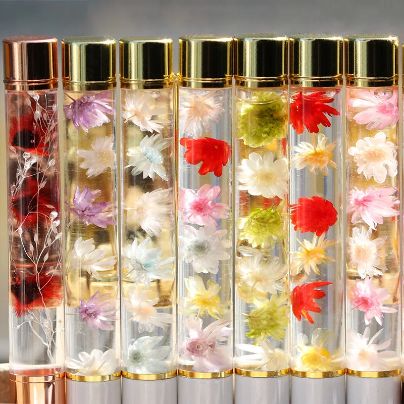 Ручная работа Immortal Flower масляная металлическая шариковая ручка материалы DIY Planktonic Flower Float подарки офисные и школьные принадлежности S19205