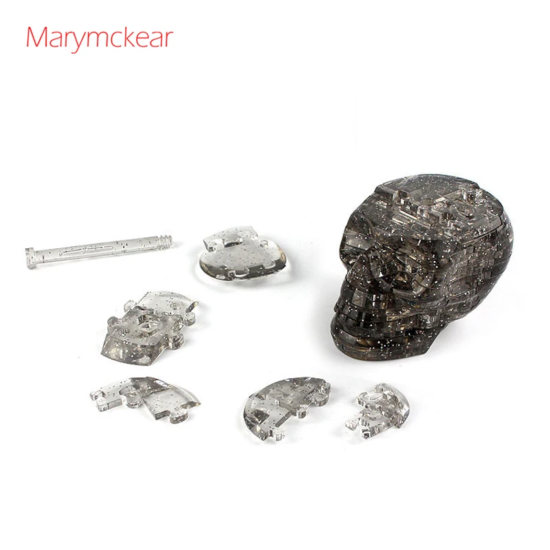 3d пазл 50 шт. головоломка с черепом DIY Пазлы модель Хрустальная светильник 2 цвета
