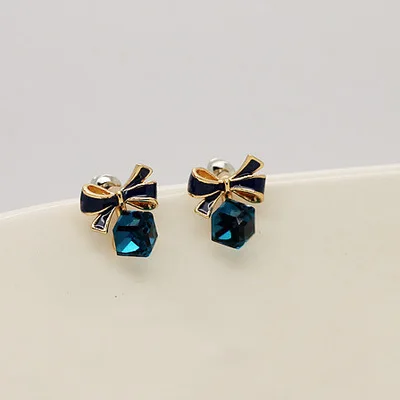 Butterfly gift box shape clip earrings earring ear female for without piercing ears | Украшения и аксессуары