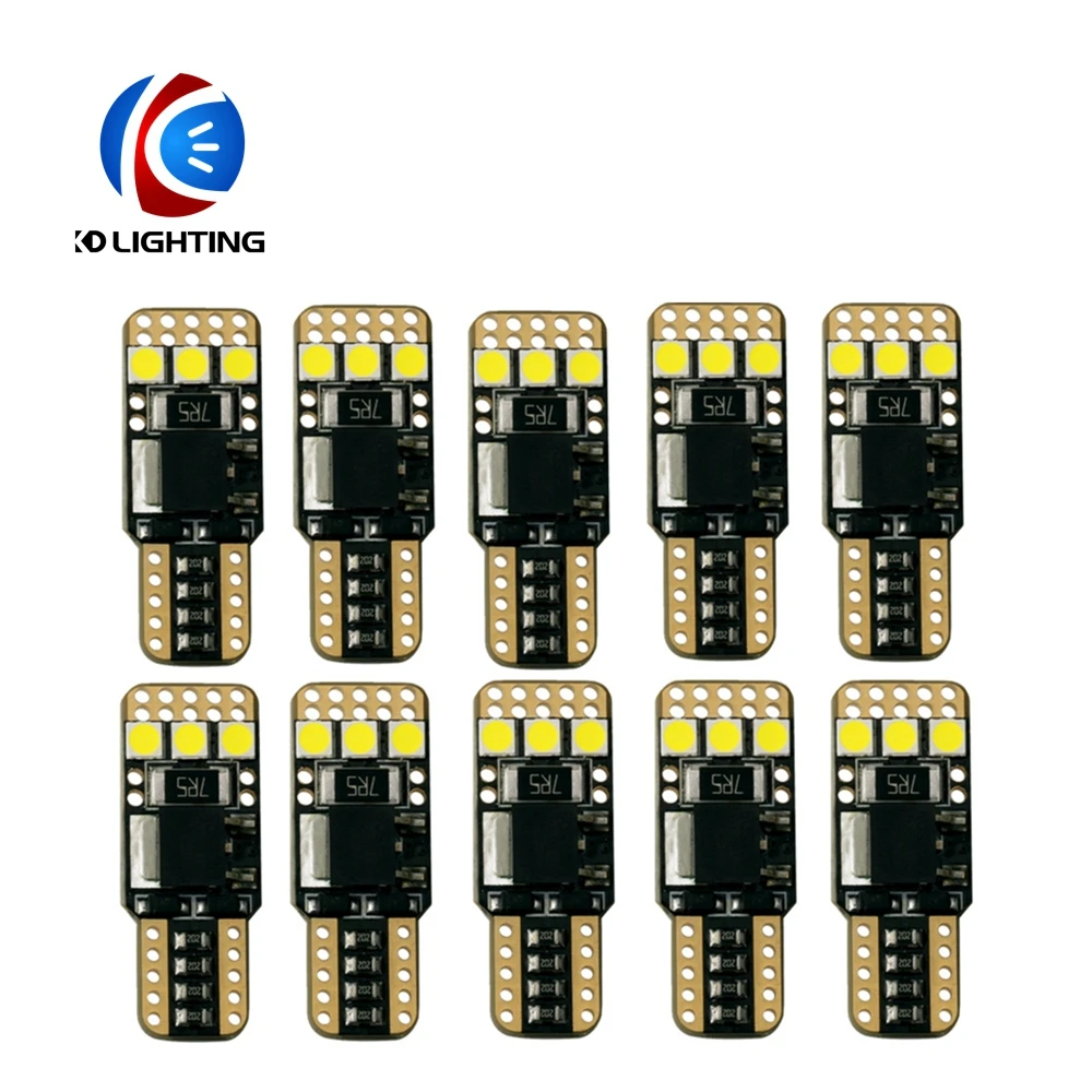 KD 1 шт./лот автомобильный Стайлинг t10 led Canbus 168 194 w5w светодиод 3030 6SMD 12v Авто