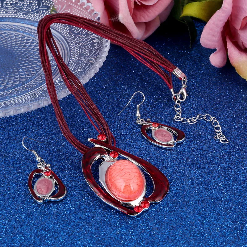 Винтажные Ювелирные украшения Boho эмаль ювелирное изделие массивное ожерелье