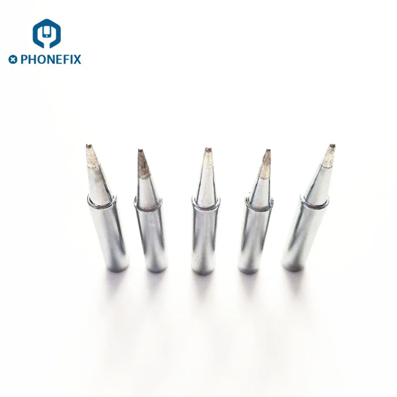 PHONEFIX 5 шт. стальные наконечники для паяльника 900M-T-B наконечники для паяльника для мобильного телефона материнская плата ремонт отопления