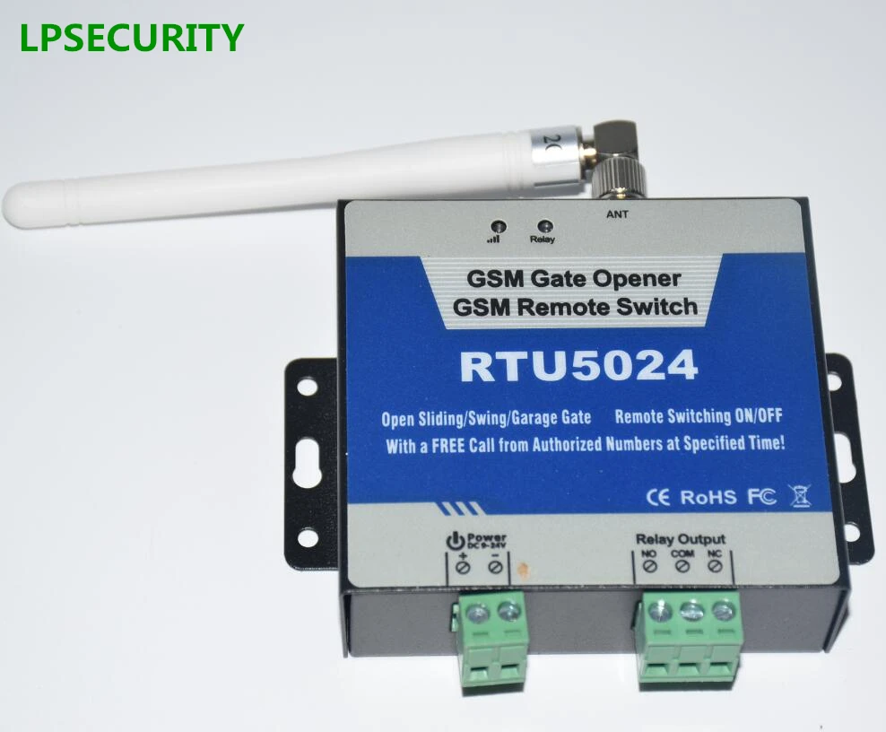 GSM реле открывания ворот RTU5024 дистанционное управление доступом беспроводное