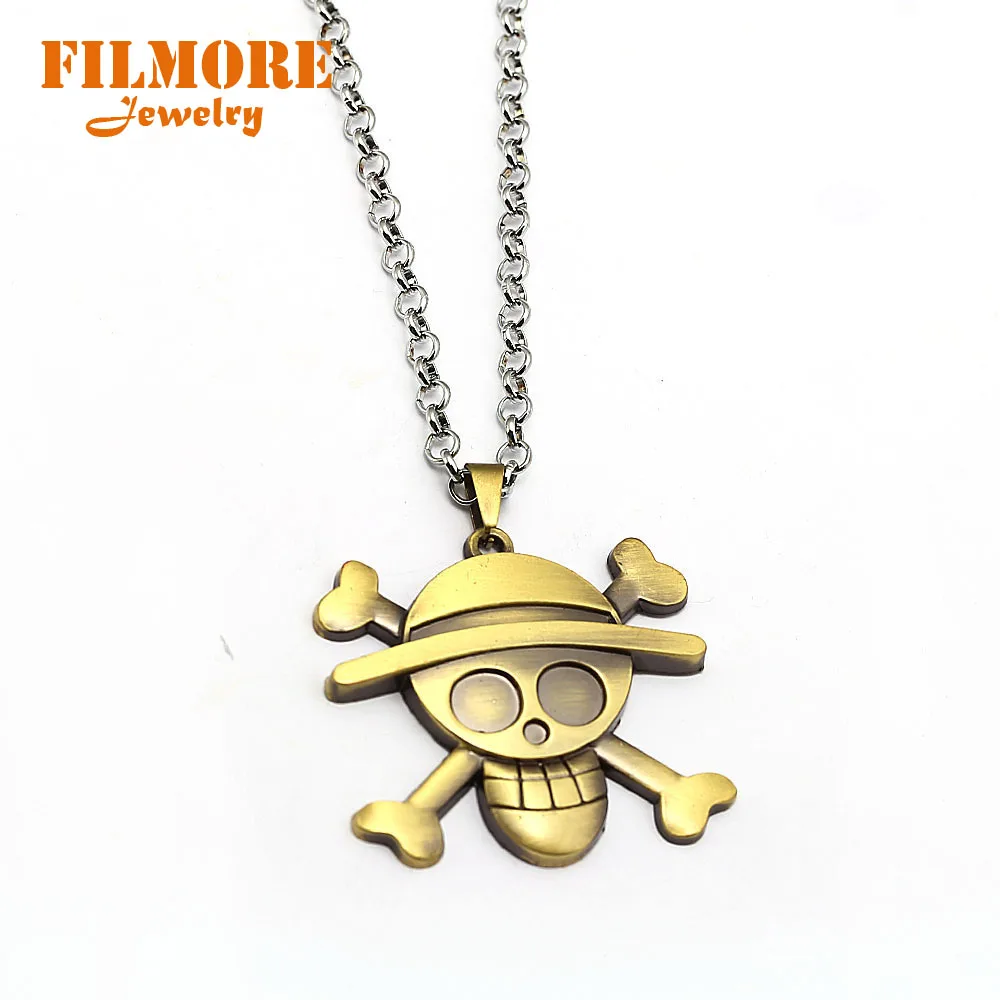 

MS Jewelry ONE PIECE Necklace Straw Hat Pirates Crew Luffy Keychain for Man Gift Chaveiro Car Keychain Anime Key Holder Souvenir