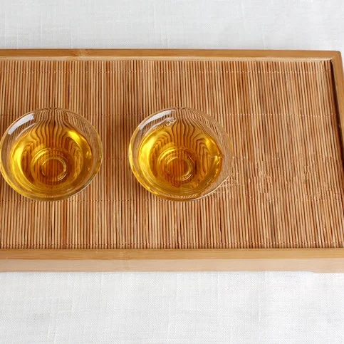 Деревянный поднос для чая фруктовый поддон бамбук кунг фу водонепроницаемый