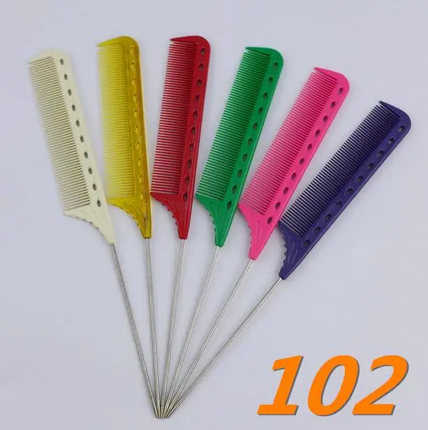 

6pcs YS comb professional salon hair comb 102 steel needle tail comb