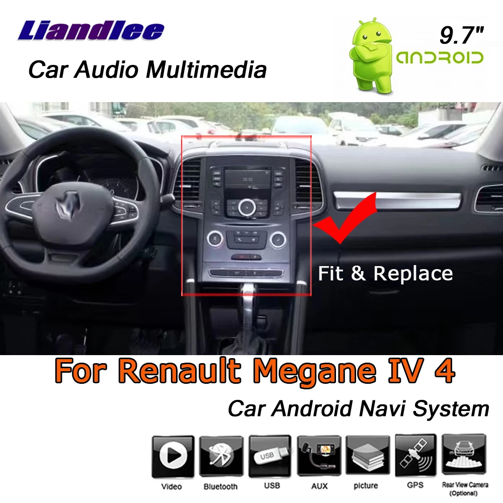 Liandlee 9," Android для Renault Megane 4 IV~ стерео видео Автомобильный вертикальный экран Wifi BT gps карта Navi навигационная система