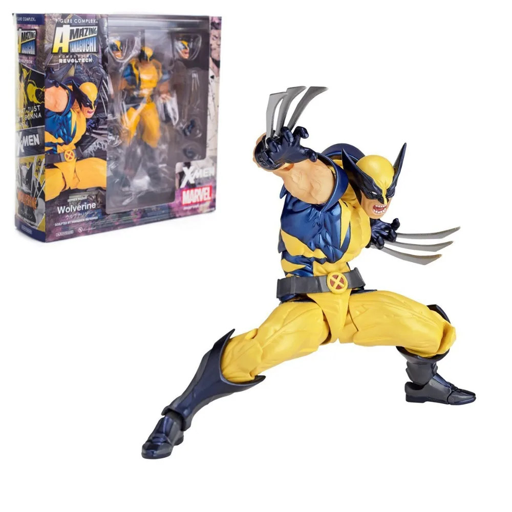 14 см удивительная фигурка ямагуччи Росомаха X-Men ПВХ Коллекционная модель игрушки