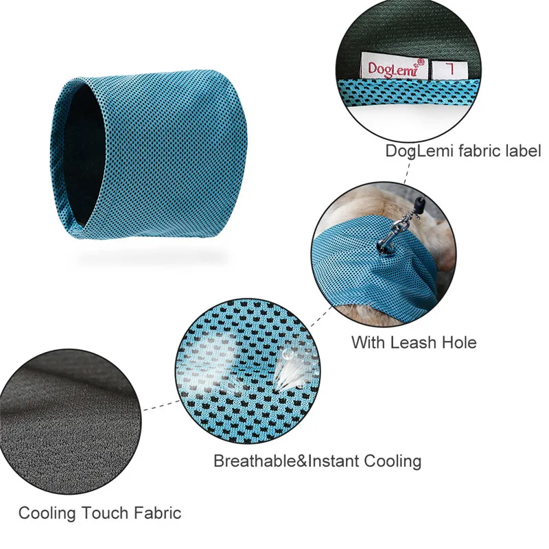 FML домашнее животное дышащая бандана полиэстер собака мгновенное охлаждение