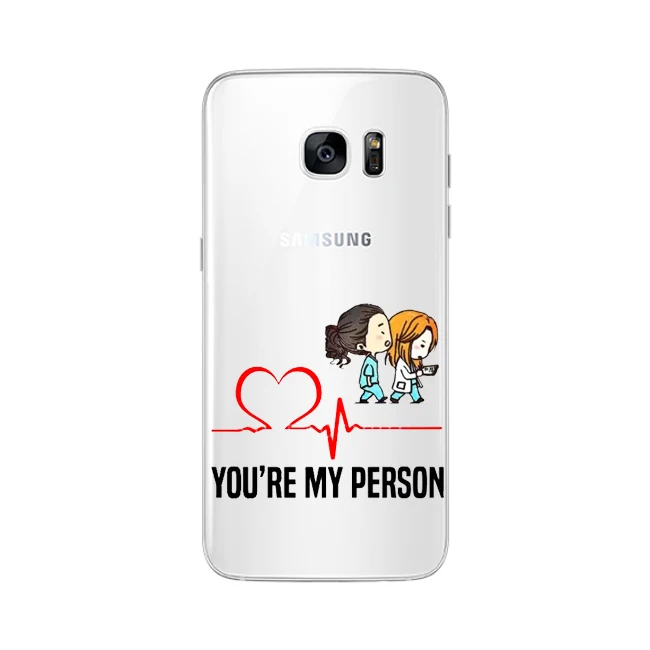 TPU Чехлы для Samsung Galaxy S6 S7EDGE S8 S9 S10PLUS M10 M20 Мягкий ТПУ ты мой человек для Fundas GREYS Anatomy чехол для телефона - Цвет: TPU