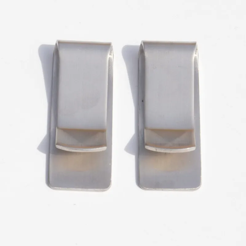 2pcs Stainless Steel Money Clip Hook Buckle for Leather Belt Hardware Clasp DIY Crafts Wallet Metal Accessory | Дом и сад