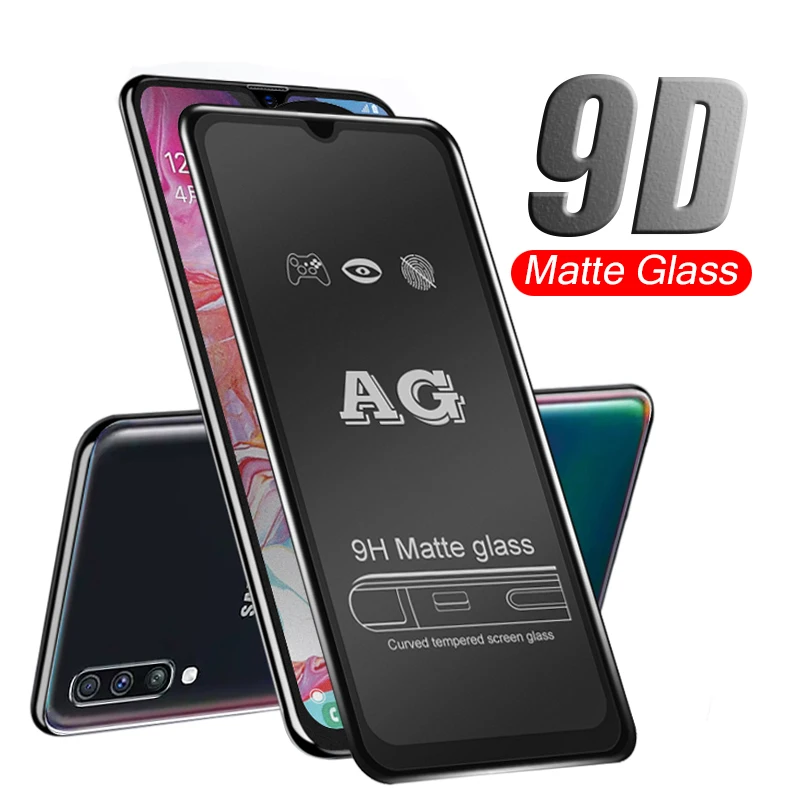 9D Matte Glass for samsung a20 a30 a40 a50 a70 Tempered glass on for galaxy a 20 30 40 50 20a 30a 40a 50a Anti-fingerprint film
